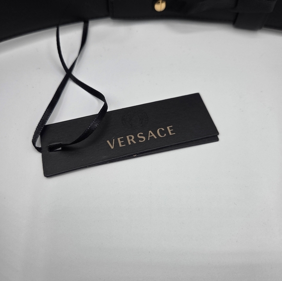Versace Limited Edition Medusa Bondage Wide Black Leather Belt Nwt - Picture 4 of 15